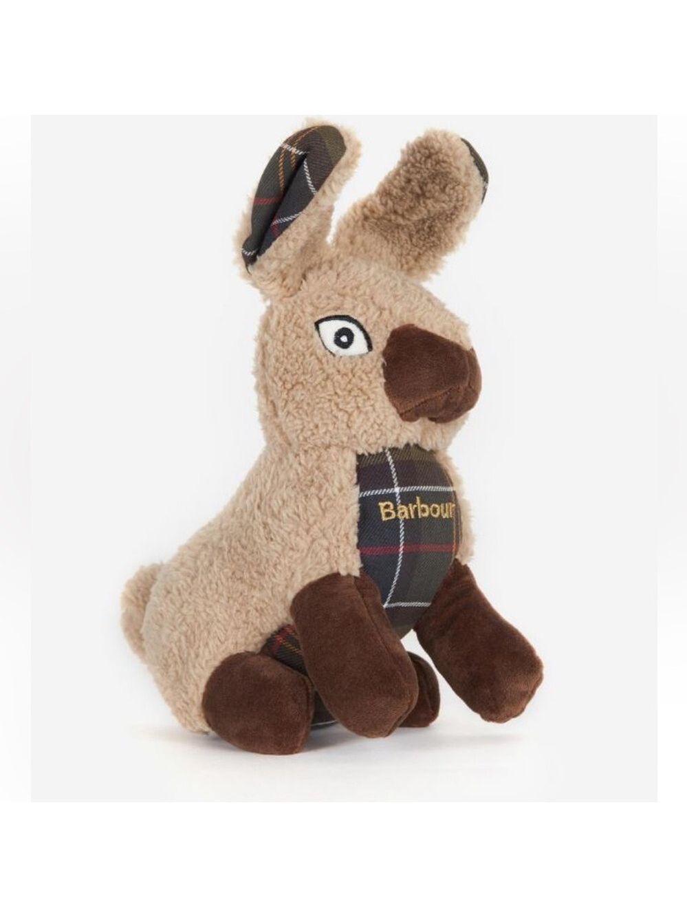 Barbour Dog Toy Rabbit Plaid Stuffed Logo Squeaker Dog Toy 🐾Best Friend - Picture 10 of 10